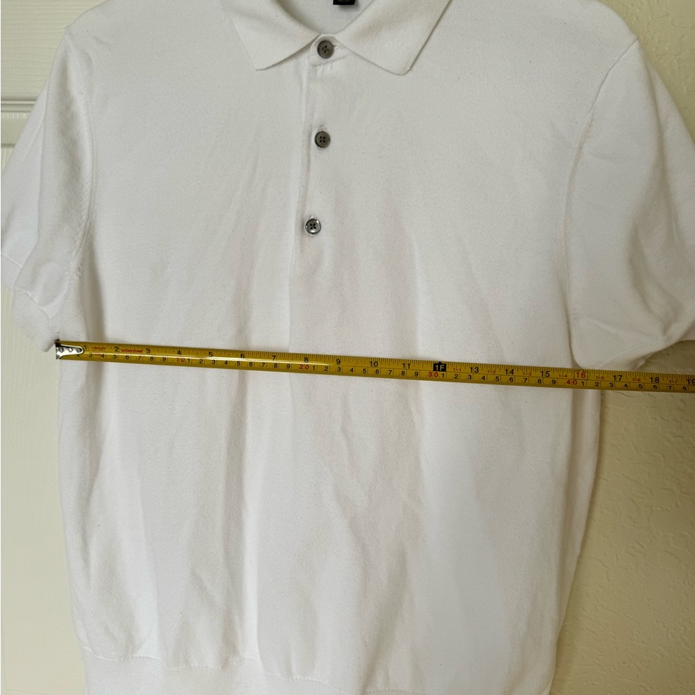 Brooks Brothers White Cotton Polo Shirt Size M - Picture 6 of 7